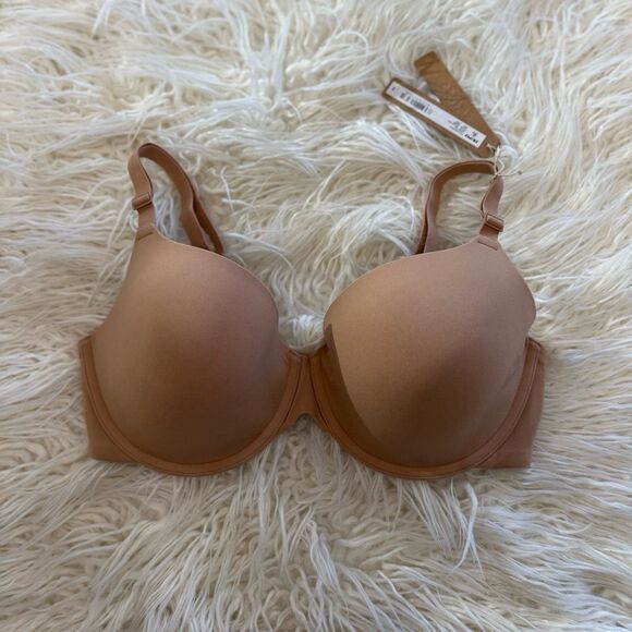 Skims Fits Everybody T-shirt Bra Ochre Size 32DD - Picture 1 of 7